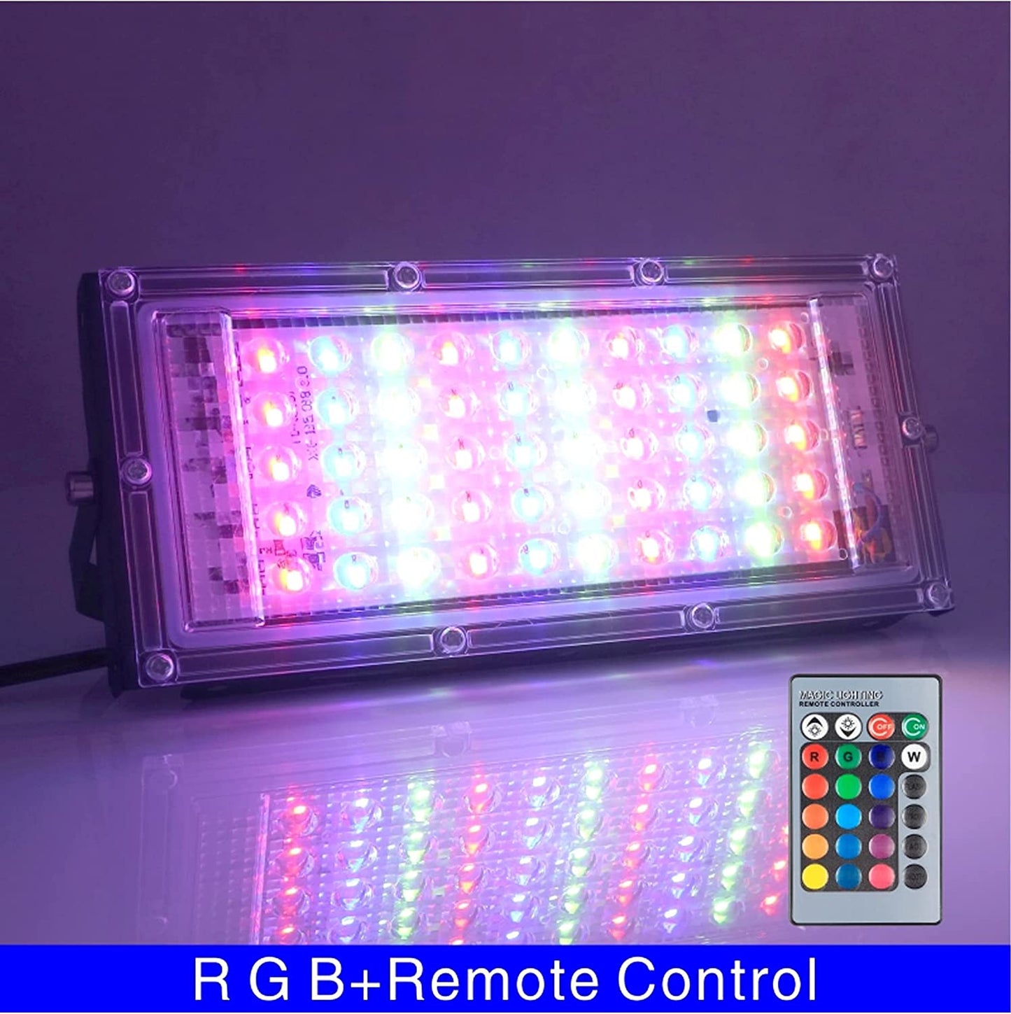 Reflector Led 50w Rgb Multicolor Con Control