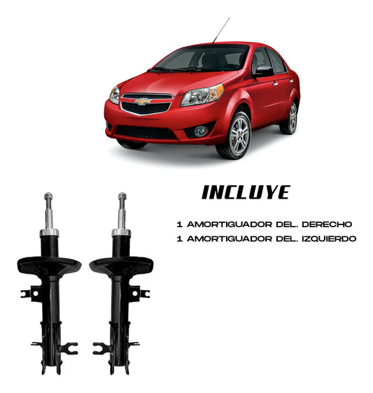 Amortiguadores Delanteros Aveo NG 2008–2018 a Gas | Par