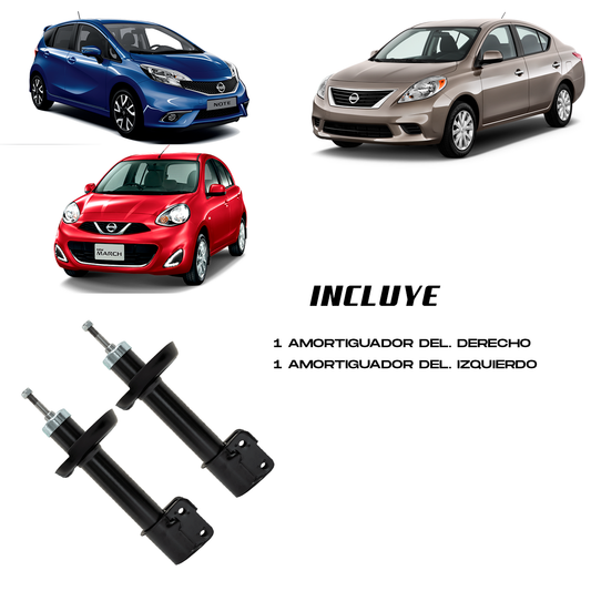 Amortiguadores Delanteros Versa 12–19, Note 14–19 | TAKAMAYA