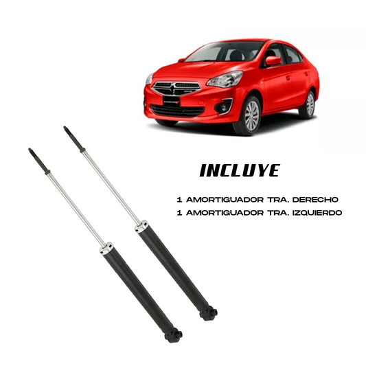 Par Amortiguadores Traseros Dodge Attitude 2006–2011 | Gas