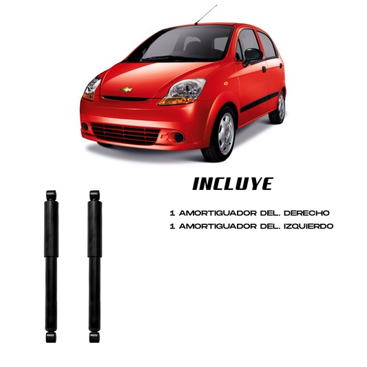 Par Amortiguadores Traseros Matiz 2006–2015 | Gas Izq/Der