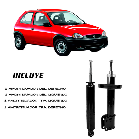 Amortiguadores Chevy 1993–2012 Kit 4 Pzas HID | TAKAMAYA