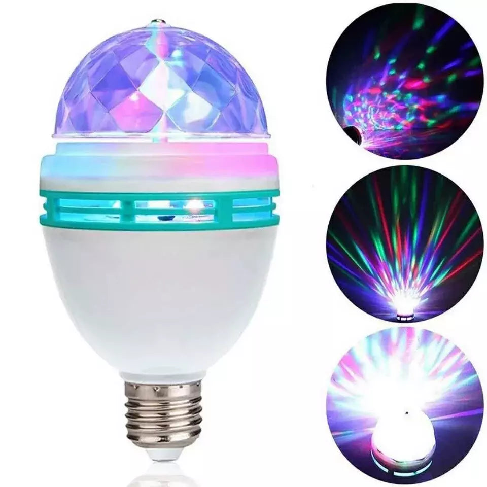 FOCO LED LUCES RGB GIRATORIO COLORES