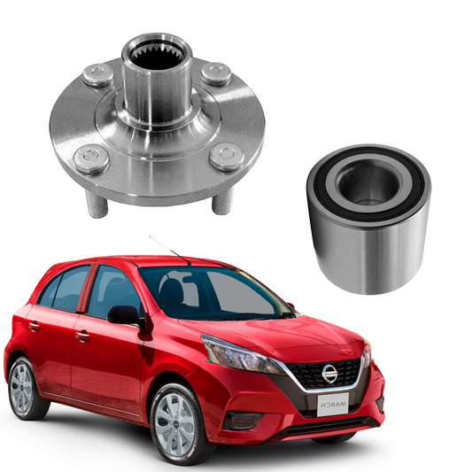 Mazas y Baleros Delanteros Versa/March 2012–2019 | 2 Piezas