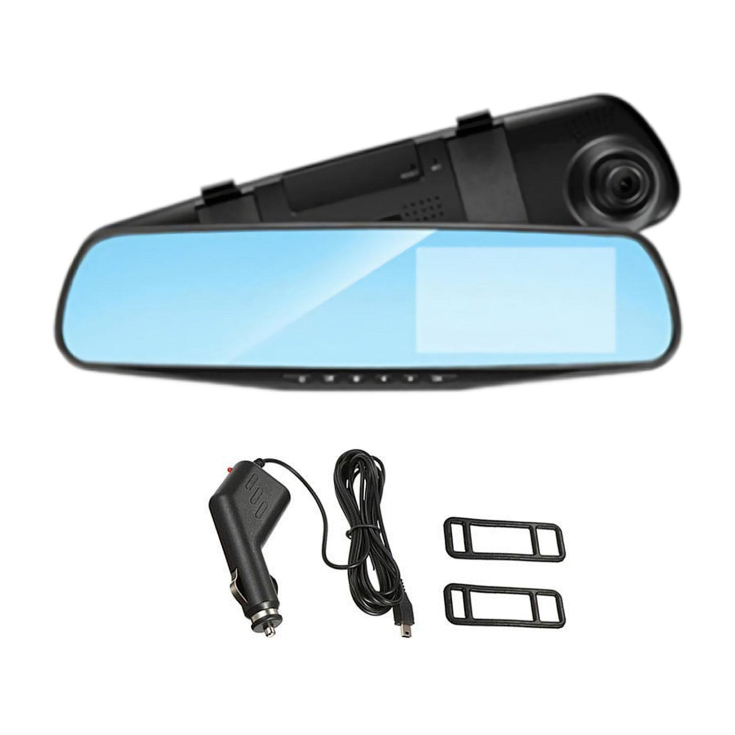 Espejo Retrovisor 2 Camaras Hd DVR Con Pantalla cámara de reversa y frontal universal