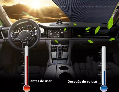 Parasol Cubre Sol Retráctil Para Parabrisas Auto O Camioneta