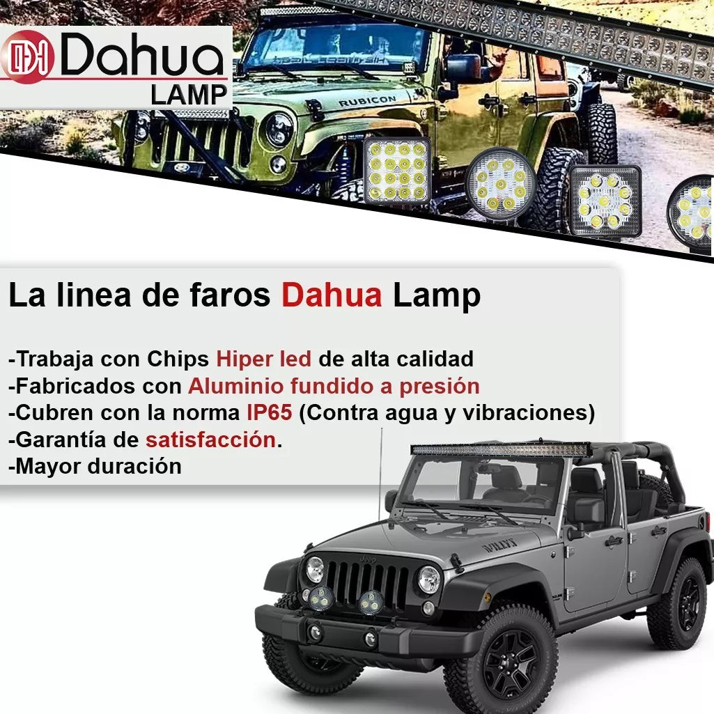 Faros Hiper Led 45w 7x5 Led Luz Alta Baja Jeep Pick Up
