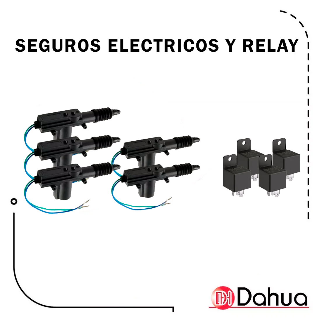 Alarma Automotriz Universal DAL021C 5 Seguros + Control | TAKAMAYA