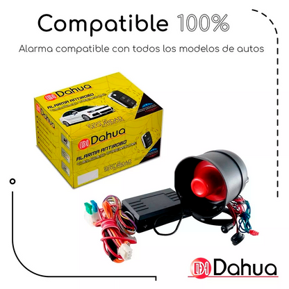 Alarma universal para auto Dahua DAL014 con 2 controles remotos