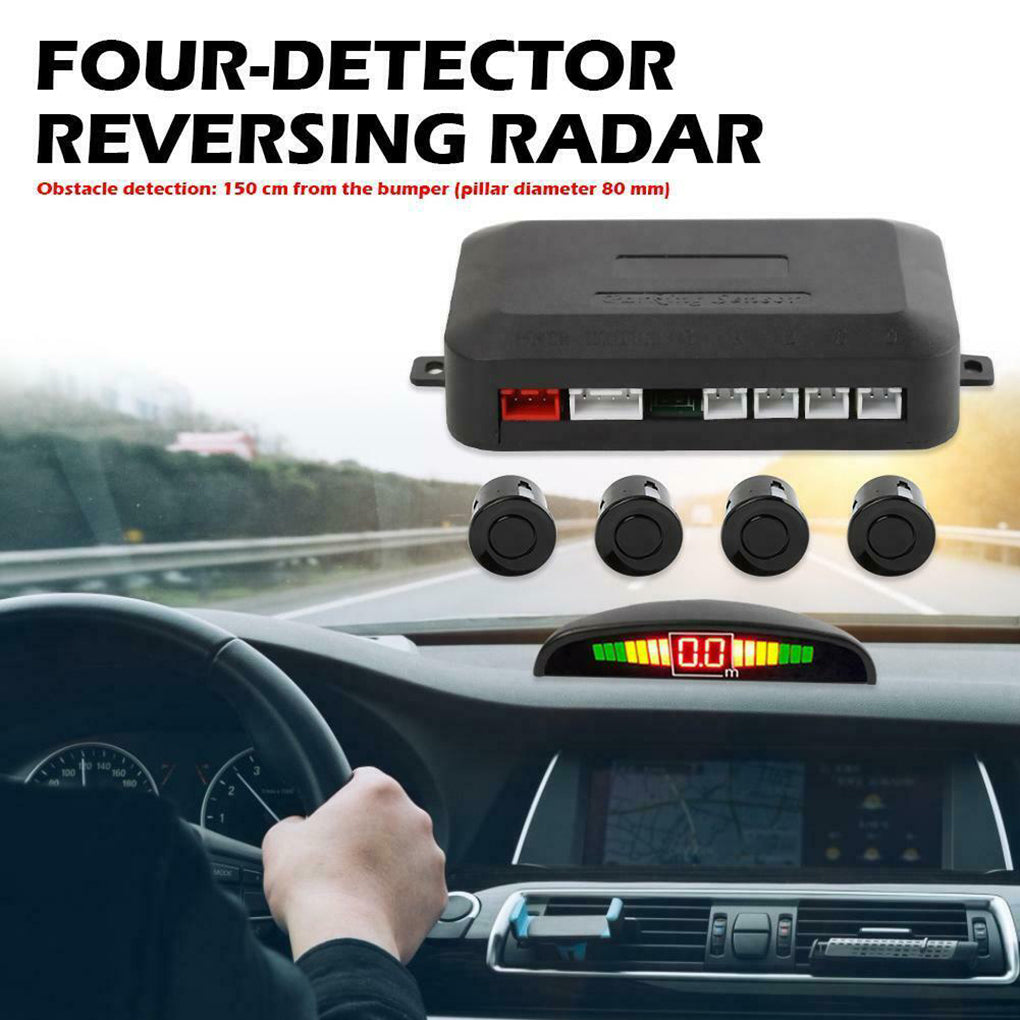Kit  de sensor de Reversa para estacionarse LED Universal de 4 sensores con Display