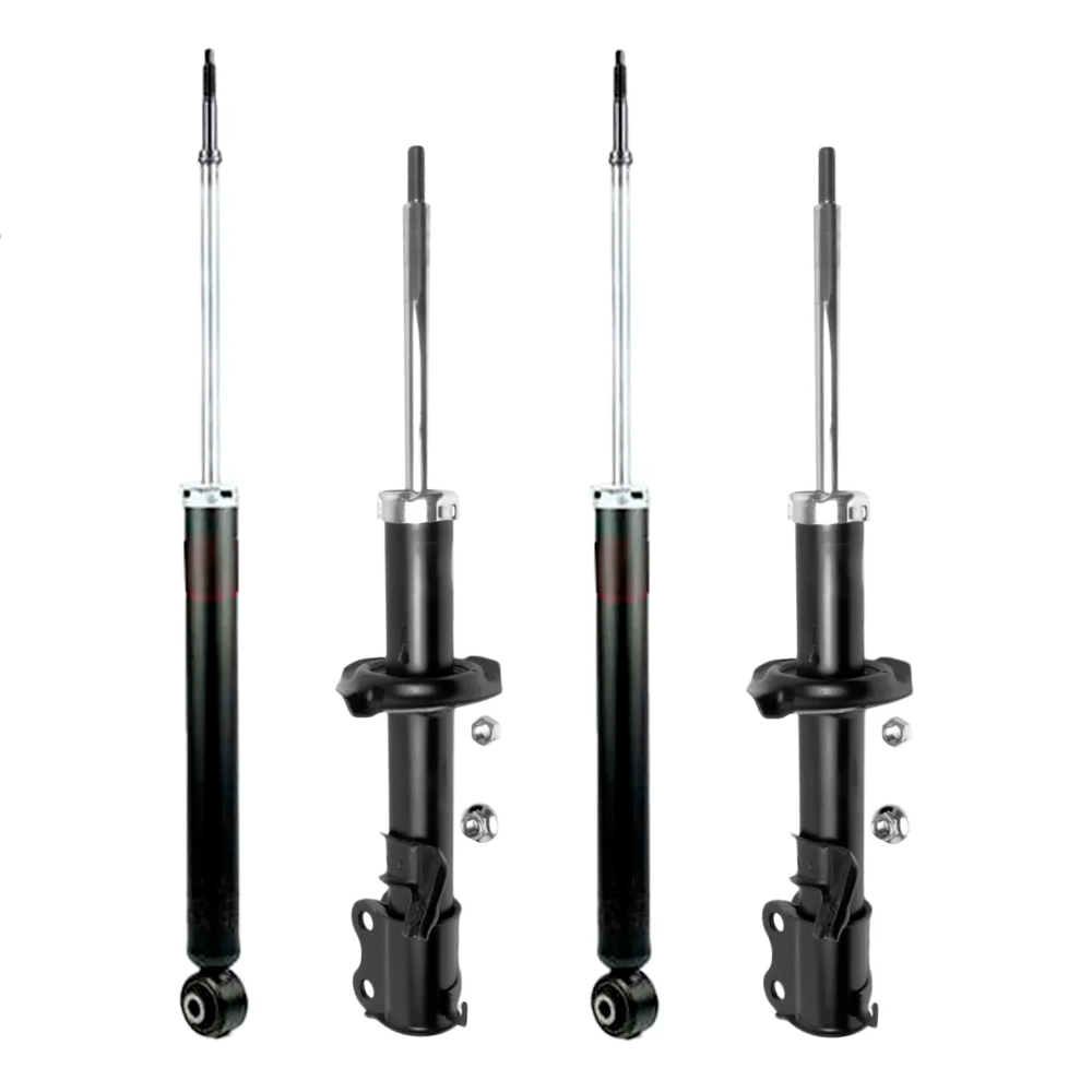 Kit 4 Amortiguadores Nissan March 2012–2022 Delantero y Trasero