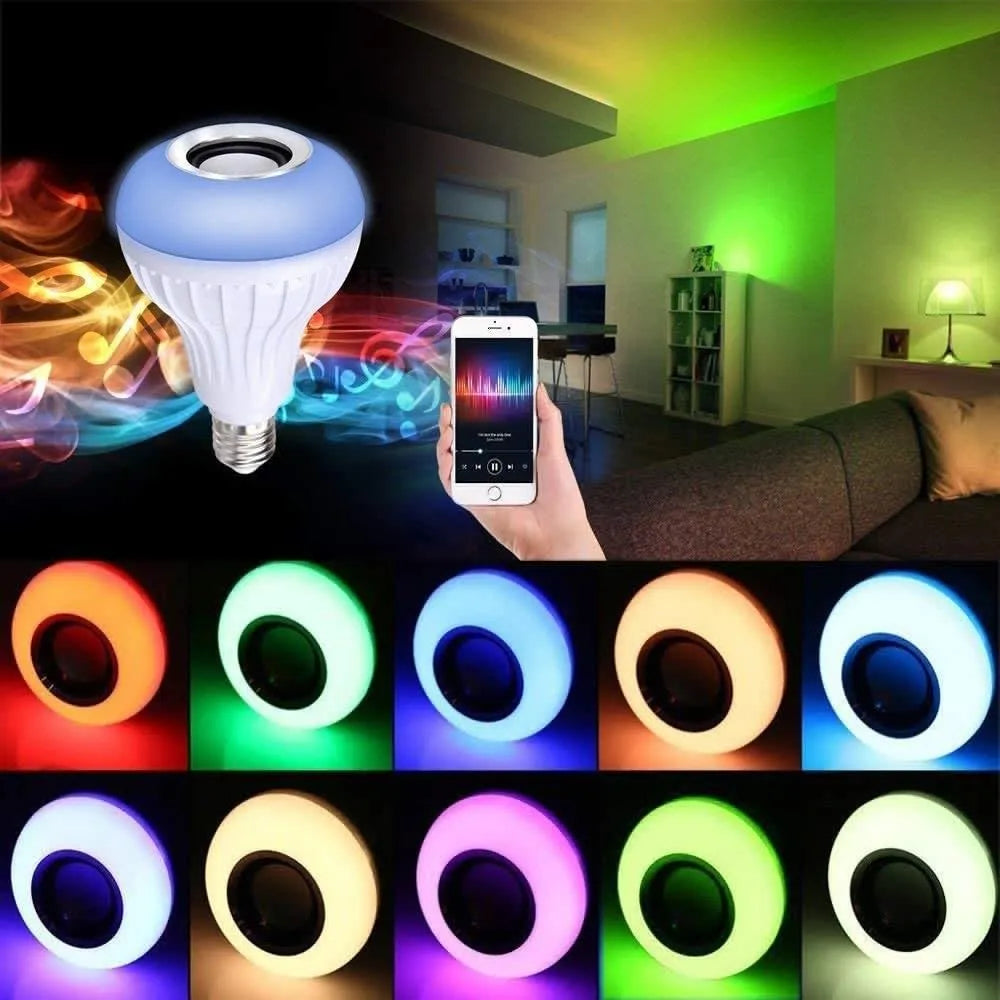 Bombilla de luz musical Led Bluetooth RGB inteligente