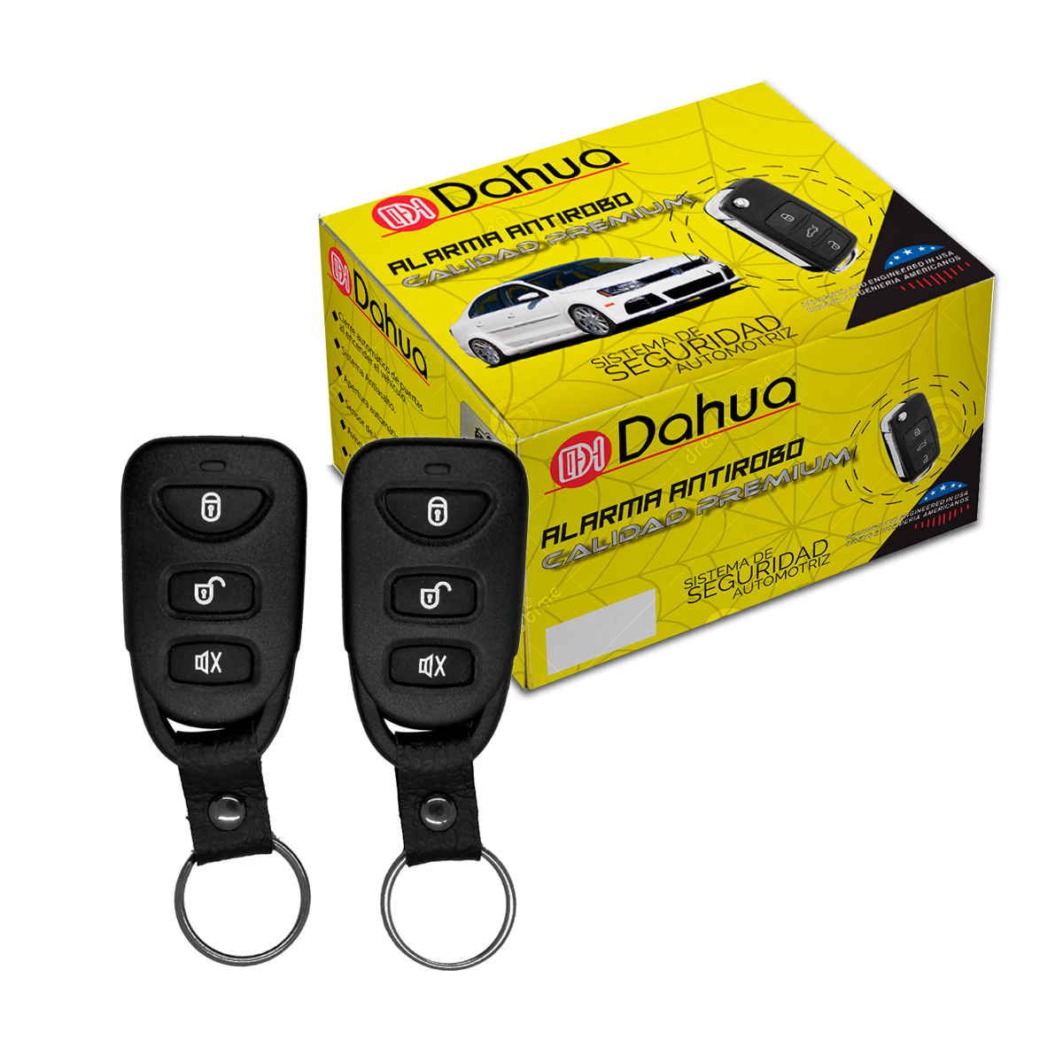 Alarma universal para auto Dahua DAL014 con 2 controles remotos